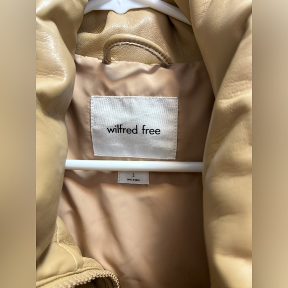 aritzia  Wilfred Free Vista Puffer Vest Vegan Leather - S - Picture 3 of 5